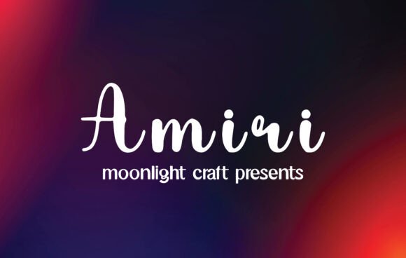 Amiri Typeface for Creative Branding