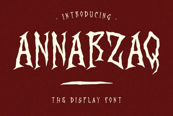 Annarzaq Typeface for Bold Horror Branding