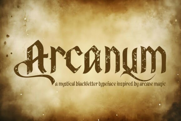 Arcanum: A Mystical Blackletter Typeface for Brands