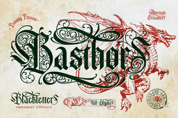 Basthors: A Masterpiece Blackletter Font for Bold Branding