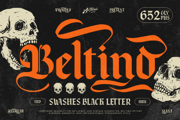 Beltino: A Bold Blackletter Font for Editorial Design