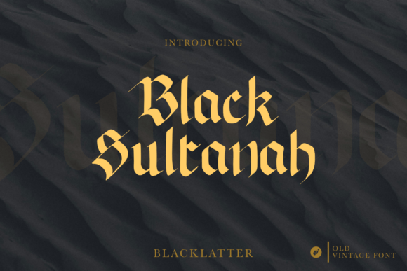 Black Sultanah Typeface for Editorial Design