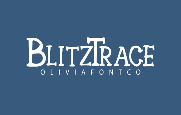 Blitztrace Font for Whimsical Craft Designs
