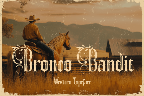 Bronco Bandit Typeface for Bold Web Design