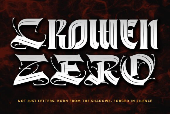 Crowen Zero Typeface for Editorial Design