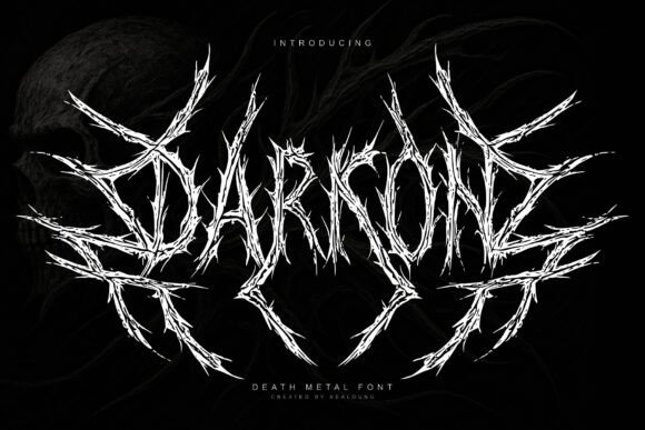 Darkon Typeface: Modern Death Metal Fonts
