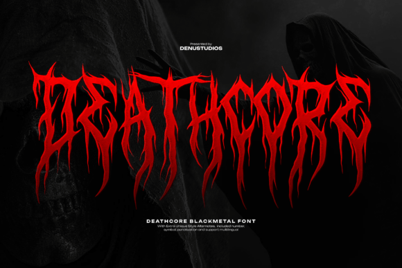 Deathcore Typeface for Editorial Impact