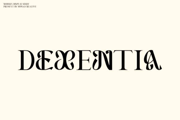 Dexentia: A Modern Serif for Digital Branding