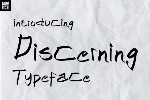 Discerning: A Modern Blackletter Font for Makers
