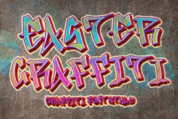 Easter Graffiti Font for Bold Campaign Design