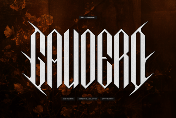 Gaudero: A Bold Blackletter Typeface for Web Design