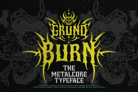 Grund Burn Typeface for Bold Web Design