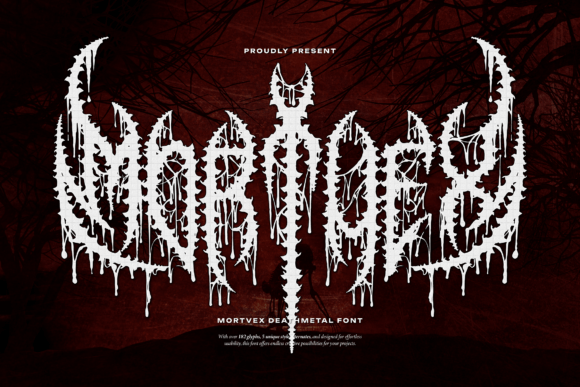 Mortvex: The Ultimate Death Metal Font for Bold Branding