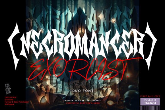 Necromancer Exorcist Typeface for Bold Branding