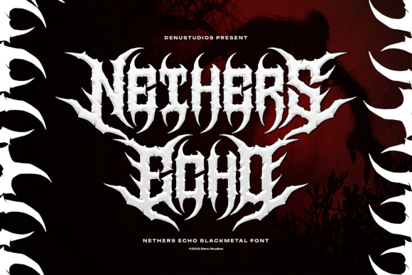 Nethers Echo Font for Dark Brand Identity
