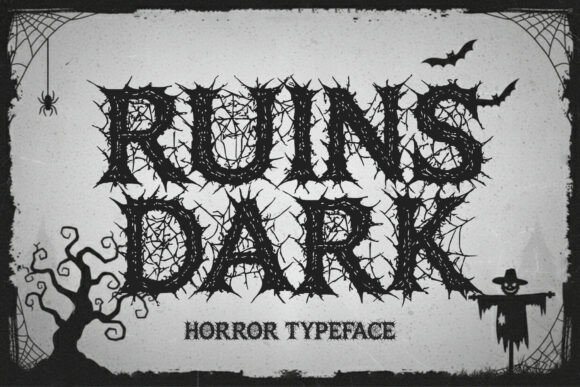 Ruins Dark: A Terrifying Horror Typeface for Makers