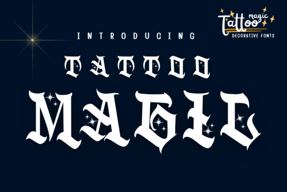 Tattoo Magic: A Bold Blackletter Font for Crafters
