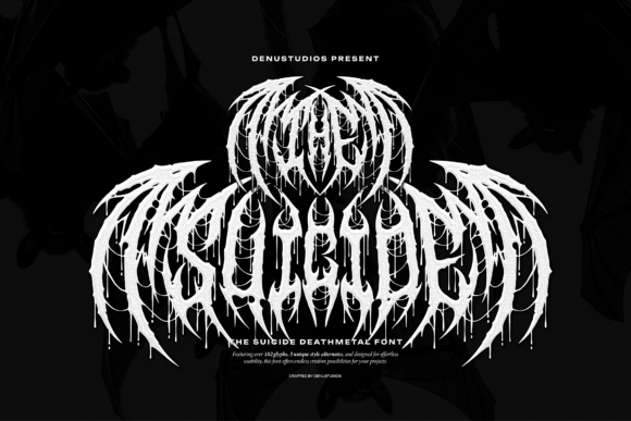 The Suicide Blackletter Font for Bold Crafts