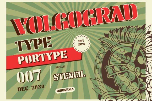 Volgograd Type: A Bold Stencil Font for Makers