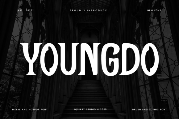 Youngdo Typeface for Bold Horror & Metal Design